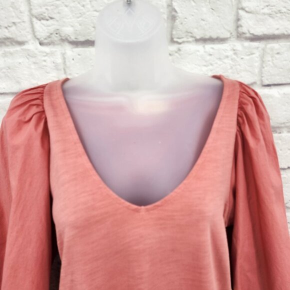 Nation LTD Oralia Flounce Puff Sleeve Mini Shift Dress in Pink Cheek Size XS NEW - Picture 3 of 14